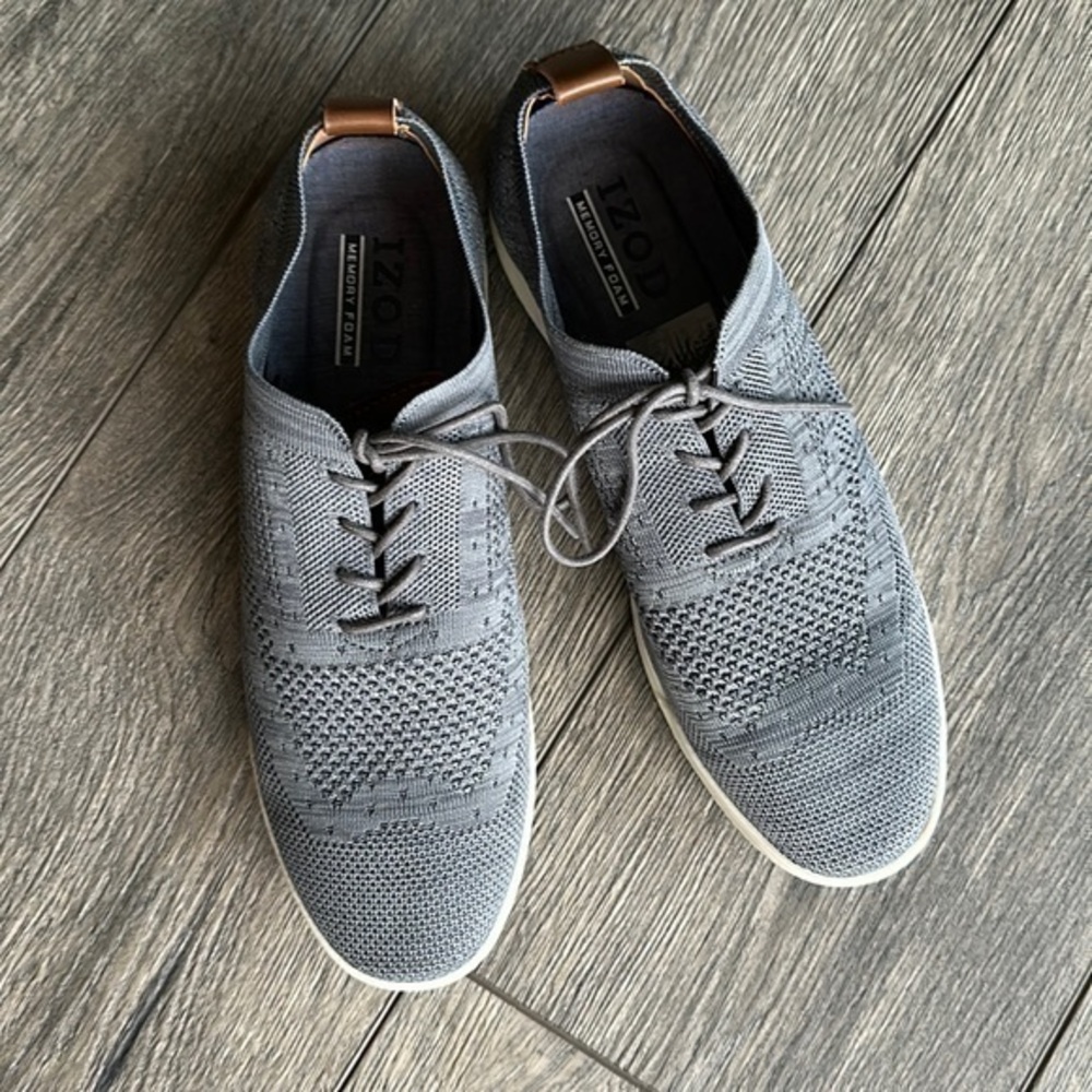 IZOD shoes men’s lace up casual size 9.5 gray